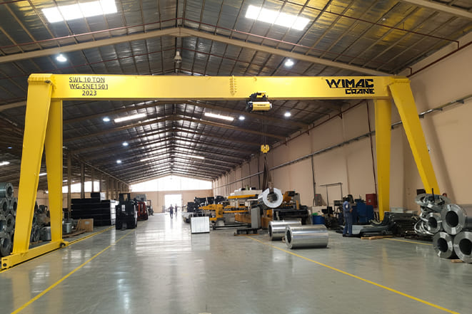 Single girder gantry crane