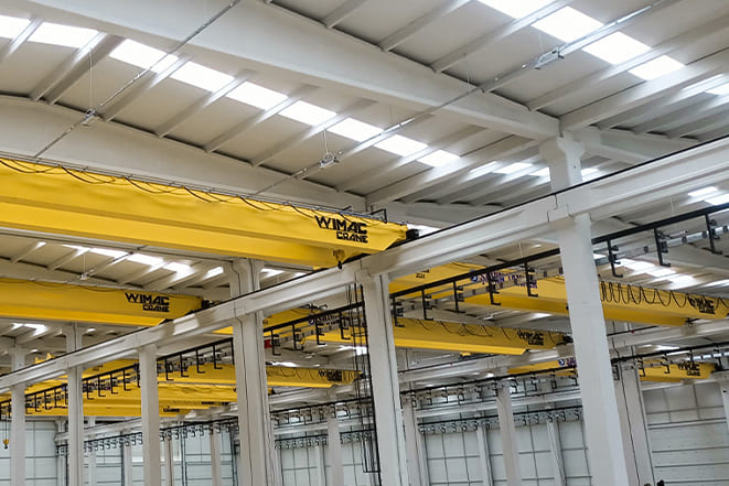 Double girder overhead crane trolley and hoist