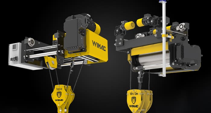 Heavy duty wire rope hoist for process cranes - High capacity hoist Turkey